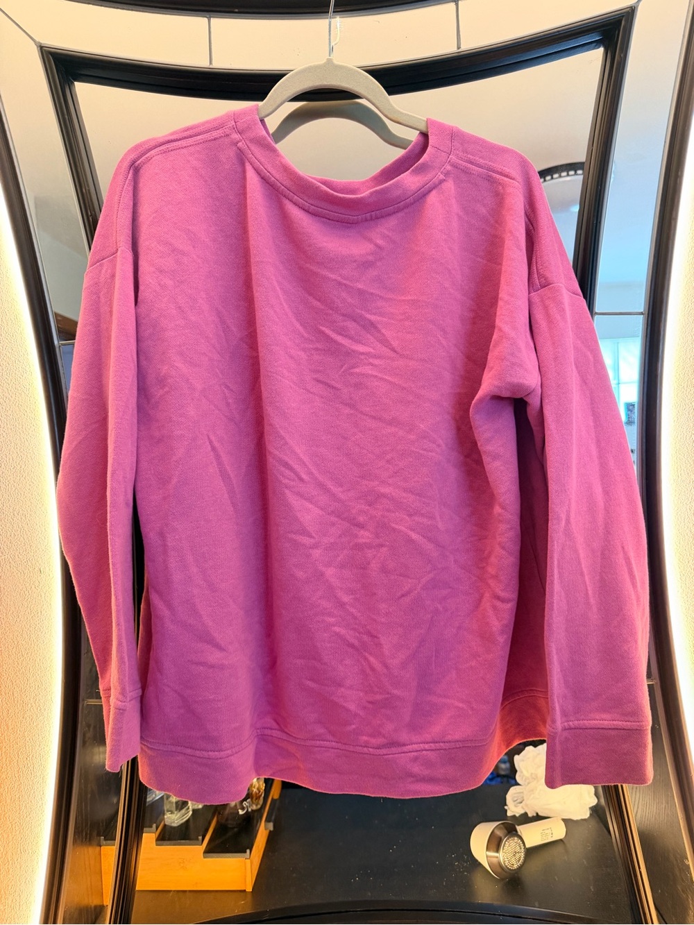 J. Jill Bright Pink Knit Crewneck